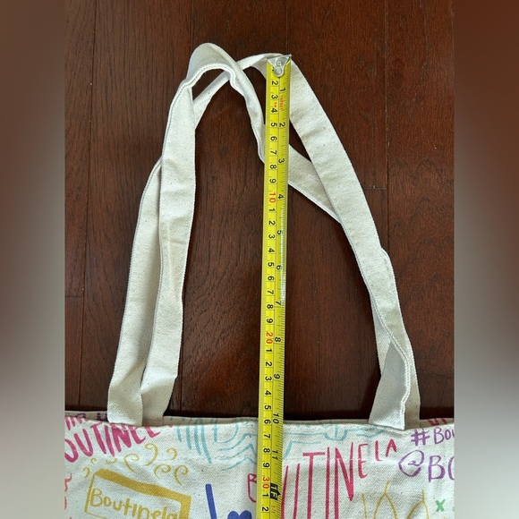 BOUTINE x LOS ANGELES extra thick canvas tote bag new 16” x 16” 10” drop - Picture 7 of 7